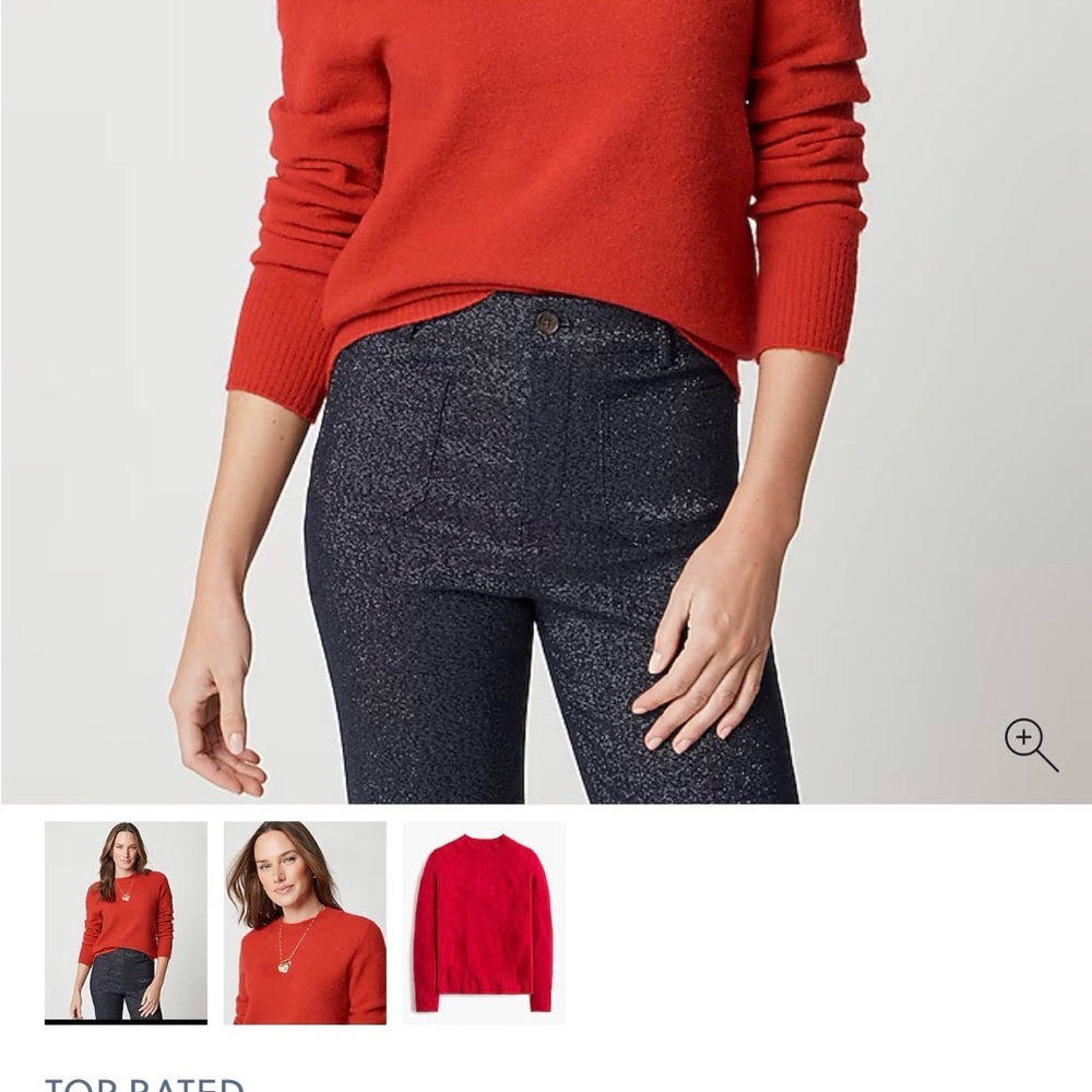J. Crew Factory Scarlet Crewneck Sweater